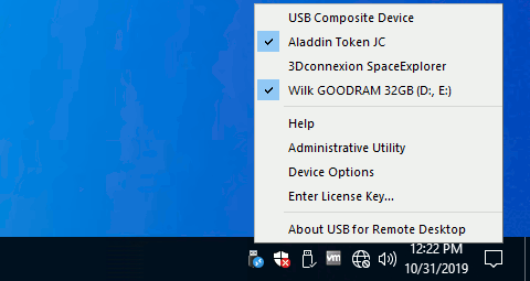 Screenshot for USB for Remote Desktop 3.1.3